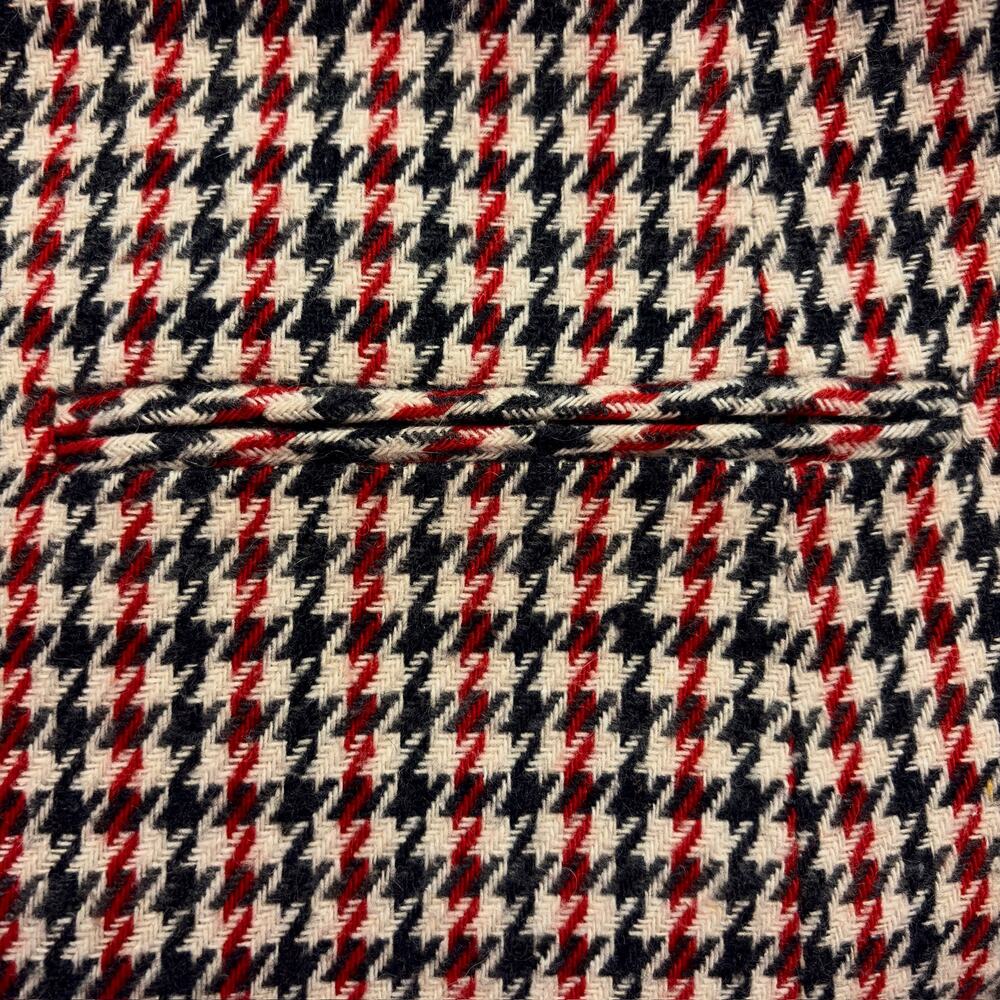 Cross Country Houndstooth Equestrian Blazer Size 18 Tweed Preppy Academia Boxy - Picture 5 of 8